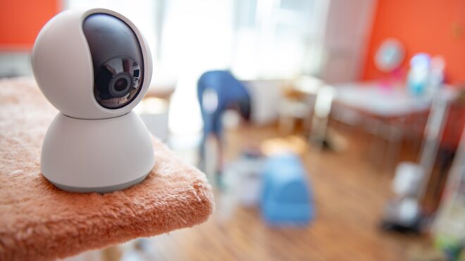 security camera in home