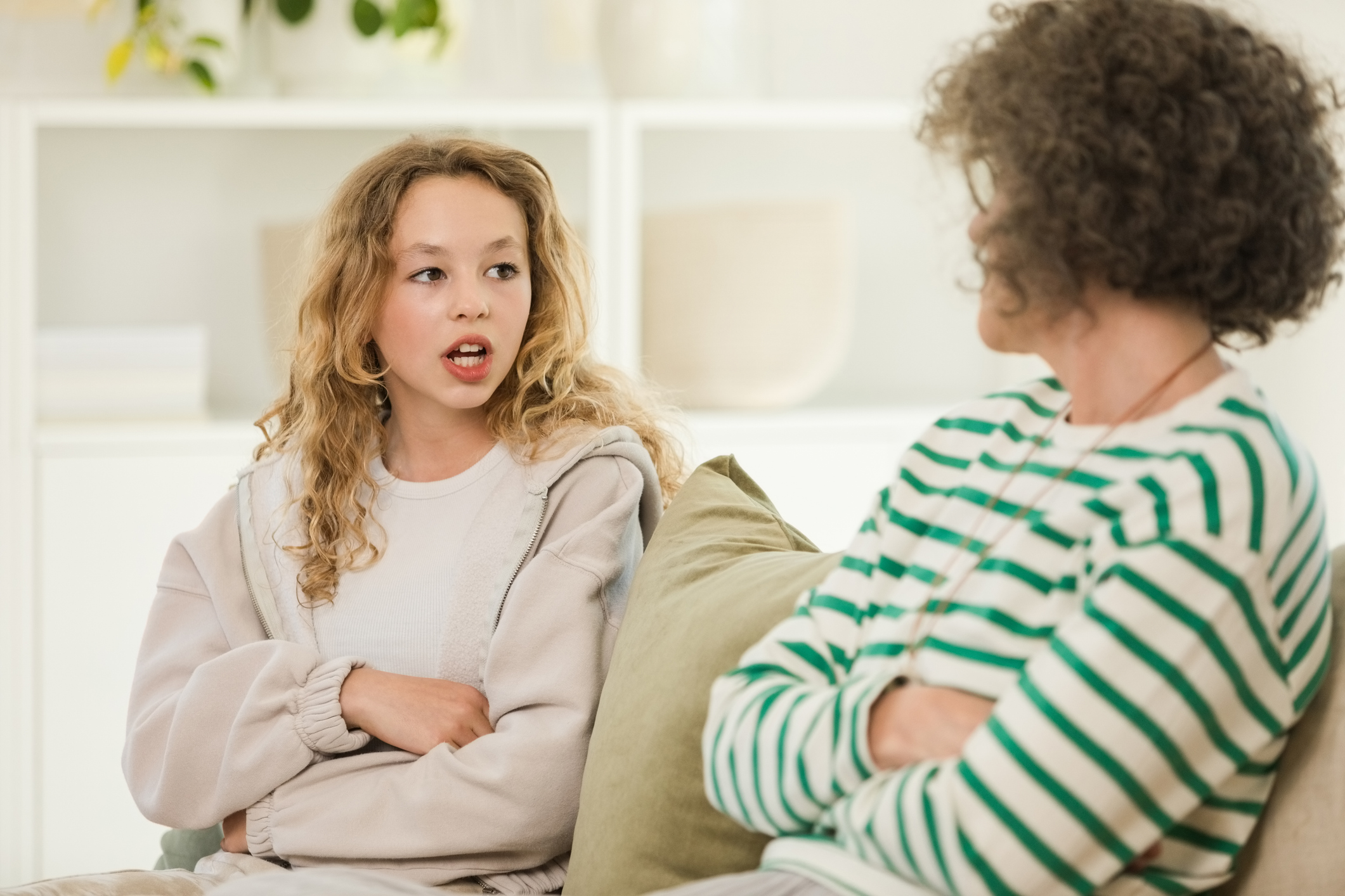 Conflict between teenage girl and her mother