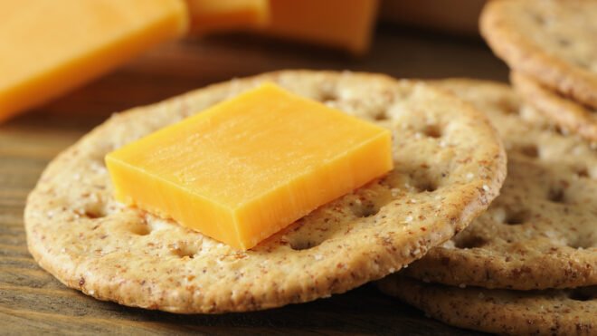 Crackers and cheese