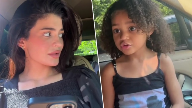 Kylie Jenner and her daughter Stormi