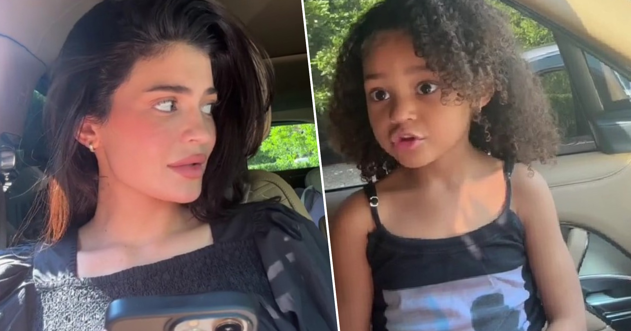 Kylie Jenner and her daughter Stormi