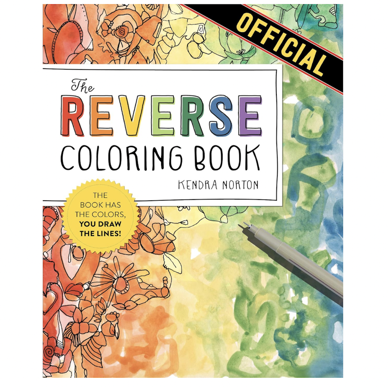 Reverse coloring book