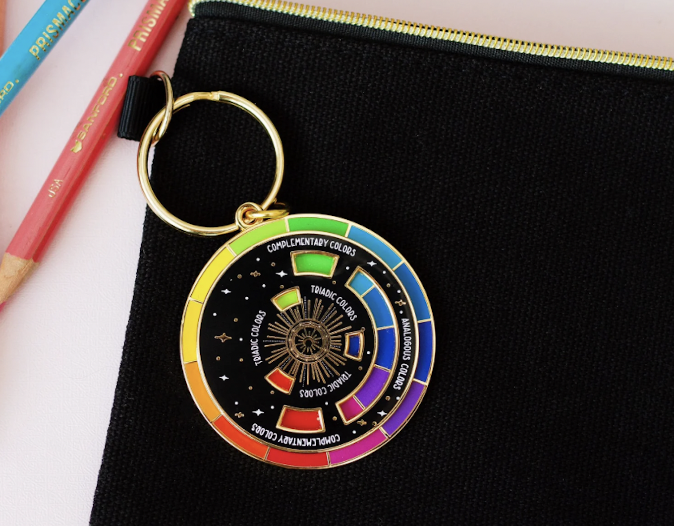 color wheel keychain