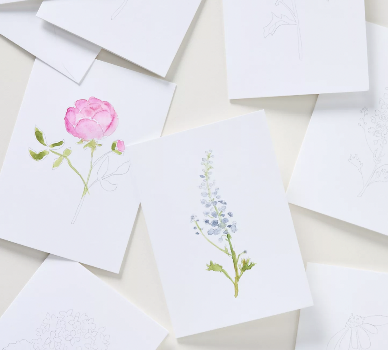 Watercolor notecards