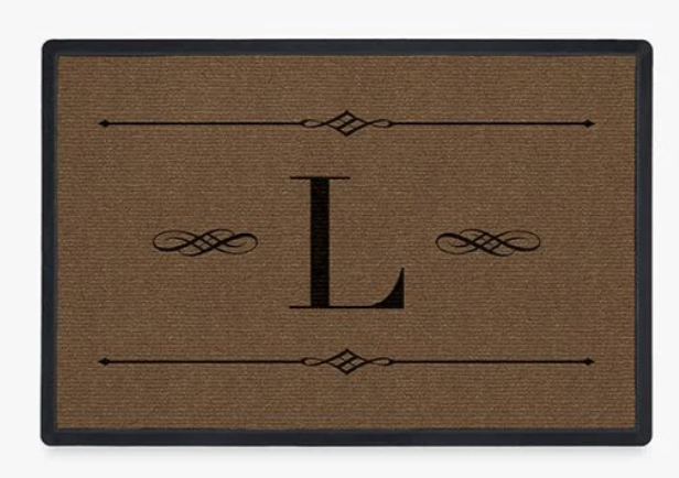 monogrammed doormat