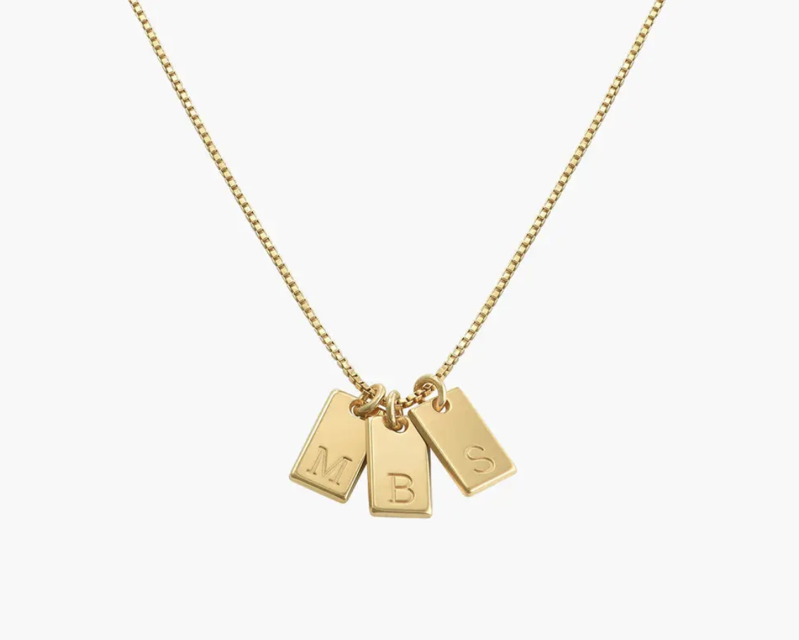 initials necklace